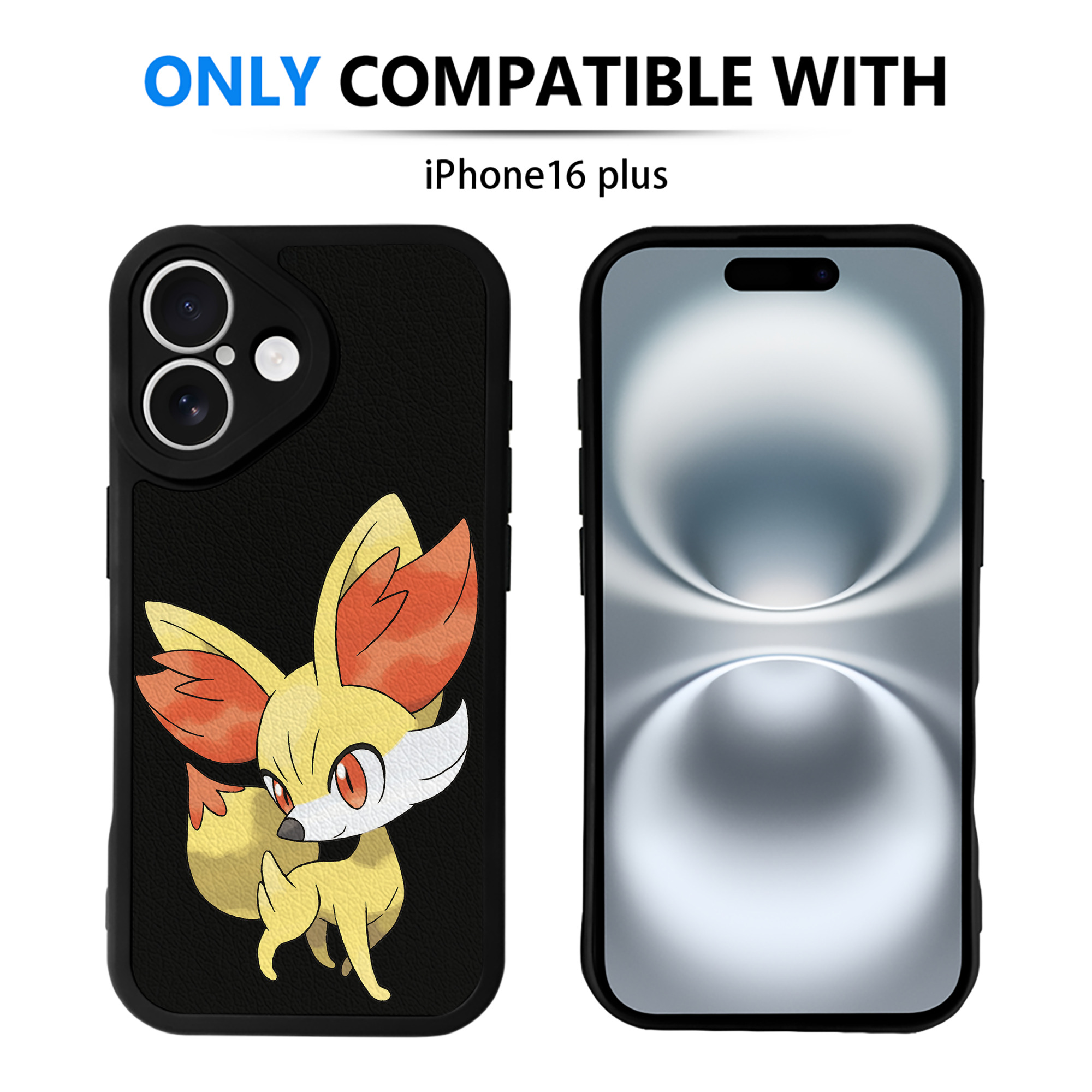 （画像用） ポケットモンスター Pokémon 【iPhone 16シリーズ対応】シリコンスマホケース（レザー調） 材質：シリコン